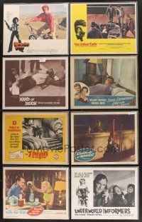 9r117 LOT OF 98 LOBBY CARDS '46 - '82 Chinatown at Midnight, Cleopatra Jones & many more!
