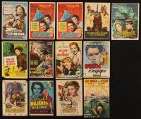 9r251 LOT OF 13 SPANISH HERALDS '50s-60s cool different artwork images!