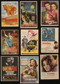 9r253 LOT OF 9 SPANISH HERALDS '50s-70s cool different artwork images!