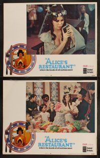 9r061 ALICE'S RESTAURANT 8 int'l LCs '69 Arlo Guthrie, Quinn, musical comedy directed by Arthur Penn!