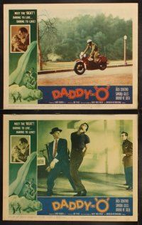 9r065 DADDY-O 8 LCs '59 sexy girl beatnik border artwork, daring to live, daring to love!