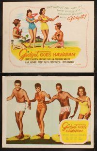 9r068 GIDGET GOES HAWAIIAN 8 LCs '61 Deborah Walley, James Darren, Michael Callan, Carl Reiner