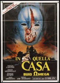 9s141 BEYOND THE DARKNESS Italian 1p R87 Buio Omega, wild horror art by Aller + naked woman!