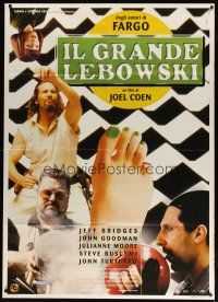 9s142 BIG LEBOWSKI Italian 1p '98 Coen Bros cult classic, Jeff Bridges, Julianne Moore, different!