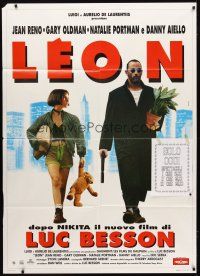 9s265 PROFESSIONAL Italian 1p '95 Luc Besson's Leon, Jean Reno, youngest Natalie Portman!