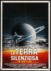 9s267 QUIET EARTH Italian 1p '89 New Zealand, cool post-apocalyptic sci-fi art!