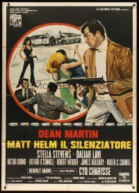 9s279 SILENCERS Italian 1p '66 different art of Dean Martin with machine gun + the Slaygirls!