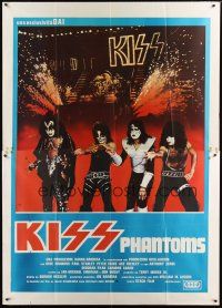 9s013 ATTACK OF THE PHANTOMS Italian 2p '78 portrait of KISS, Criss, Frehley, Simmons & Stanley!