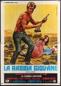 9s015 BADLANDS Italian 2p '76 Terrence Malick cult classic, Martin Sheen & Sissy Spacek, different!
