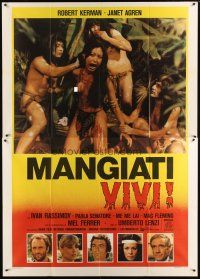 9s044 DOOMED TO DIE Italian 2p '80 Umberto Lenzi's Mangiati vivi, cannibals & half-naked girl!