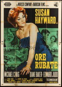 9s106 STOLEN HOURS Italian 2p '64 art of Susan Hayward, they say she uses men like pep-up pills!