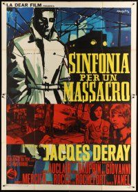9s110 SYMPHONY FOR A MASSACRE Italian 2p '65 Deray's Symphonie pour un massacre, Manfredo art!