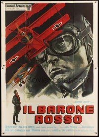 9s120 VON RICHTHOFEN & BROWN Italian 2p '71 Roger Corman, different art of WWI airplanes & Law