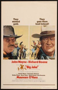 9s349 BIG JAKE WC '71 Richard Boone wanted gold but John Wayne gave him lead instead!