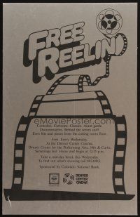9s421 FREE REELIN WC '80s cool film and movie reel image, from Denver Center Cinema!