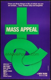 9s522 MASS APPEAL stage play WC '81 cool Gilbert Lesser art of religious cross tied in a knot!