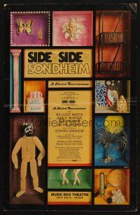 9s589 SIDE BY SIDE BY SONDHEIM Broadway stage play WC '87 music by Bernstein, Rodgers & Styne!