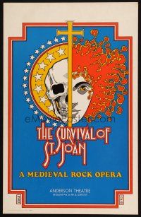 9s599 SURVIVAL OF ST. JOAN stage play WC '70 Byrd art of Joan of Arc, A Medieval Rock Opera!