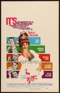9s640 WOMAN TIMES SEVEN WC '67 sexy Shirley MacLaine is as naughty as a pink lace nightgown!