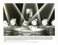 9t352 BEAUTY & THE BEAST 8x10 still '91 Walt Disney cartoon classic, great image of Lumiere!