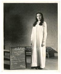 9t389 BRIGHAM YOUNG 8x10 still '40 wardrobe test shot of Linda Darnell wearing nightgown!