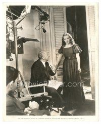 9t090 BUCCANEER candid 8x10 still '38 Cecil B. DeMille directs Franciska Gaal on the set!