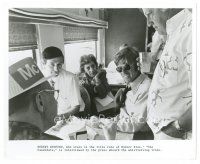 9t414 CANDIDATE 8x10 still '72 Robert Redford being interviewed by the press on train!