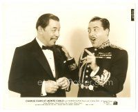 9t425 CHARLIE CHAN AT MONTE CARLO 8x10 still '37 c/u of Warner Oland laughing with Harold Huber!