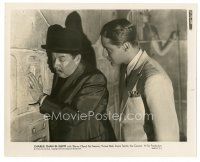 9t426 CHARLIE CHAN IN EGYPT 8x10 still '35 Warner Oland finds a secret panel on pyramid wall!