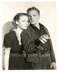9t434 CITY FOR CONQUEST 7.5x9.5 still '40 wonderful close up of James Cagney & sexy Ann Sheridan!