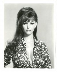 9t443 CLAUDIA CARDINALE 8x10 still '60s super sexy close portrait with open shirt tied at bottom!
