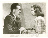 9t460 DARK PASSAGE 8x10 still '47 romantic close up of Humphrey Bogart & sexy Lauren Bacall!