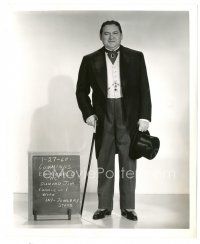 9t470 DIAMOND JIM 8x10 still '35 wardrobe test shot of Edward Arnold in great suit with top hat!