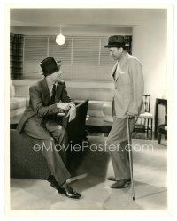 9t132 FRONT PAGE WOMAN candid 8x10 still '35 Michael Curtiz & George Brent on set by Homer Van Pelt