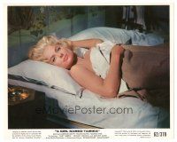 9t028 GIRL NAMED TAMIKO color 8x10 still '62 close up of sexy Martha Hyer naked under bed sheets!