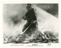9t564 GODZILLA KING OF THE MONSTERS 8x10 still '56 special effects image of tanks attacking him!