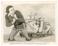 9t589 GULLIVER'S TRAVELS 8x10 still '39 Dave Fleischer, great cartoon image of him pulling ships!