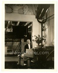 9t155 HERE IS MY HEART candid 8x10 still '34 cool c/u of set lights over Bing Crosby playing piano!