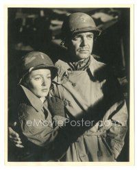 9t616 HOMECOMING deluxe 8x10 still '48 close up of Clark Gable & Lana Turner wearing helmets!