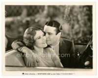 9t617 HONEYMOON LANE 8x10 still '31 Eddie Dowling snuggles up to June Collyer in convertible car!