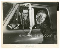 9t619 HORROR OF PARTY BEACH 8x10 still '64 close up of horribly disfigured guy driving van!