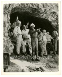 9t162 HOW THE WEST WAS WON candid 8x10 still '64 Henry Hathaway with James Stewart in pith helmet!
