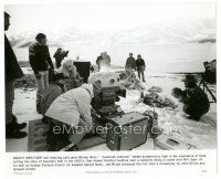 9t171 JEREMIAH JOHNSON candid 7.75x9.5 still '72 Sydney Pollack films Redford & Geer by campfire!