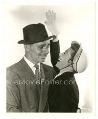 9t671 KEY TO THE CITY deluxe 8x10 still '50 c/u of Clark Gable & Loretta Young laughing together!