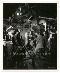 9t186 LET'S DO IT AGAIN candid 8x10 still '53 director Al Hall watches Jane Wyman get makeup fixed!