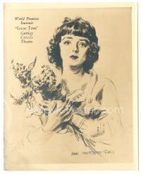 9t690 LILAC TIME deluxe 8x10 still '28 artwork of Colleen Moore by James Montgomery Flagg!