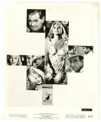 9t752 MISFITS 8x10 still '61 art montage with sexy Marilyn Monroe, Clark Gable & Montgomery Clift!