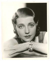 9t757 MONA BARRIE 8x10 still '30s head & shoulders close up with cool bracelet by Otto Dyar!