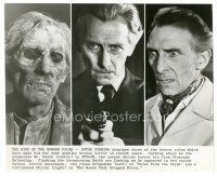 9t819 PETER CUSHING 8x10 still '72 cool split image of the horror star in three great roles!