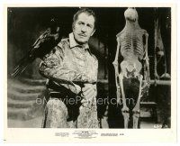 9t839 RAVEN 8x10 still '63 Roger Corman, best close up of Vincent Price with bird on his arm!